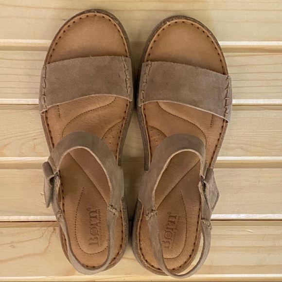 BORN • Madira Sandal in Taupe Suede - New In Box! Size 9 - Picture 7 of 16